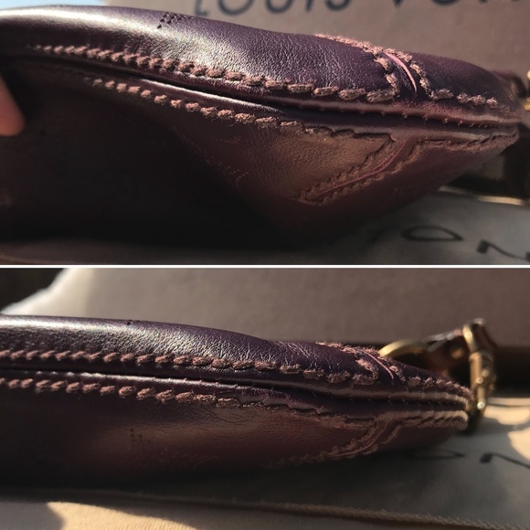 Authentic Louis Vuitton Monogram Leather Bag Purse - Picture 8 of 9